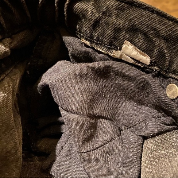 ZARA Girls Gray Raw Hem Distressed Wide Leg Jeans Size 13-14-Fits Small - Picture 9 of 9